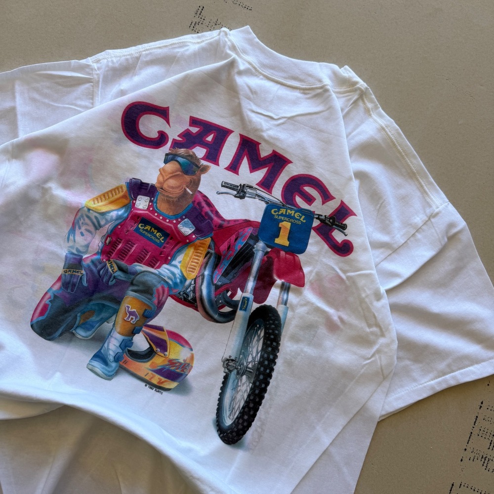 Vintage 90s Camel Dirt Bike Racing T-shirt